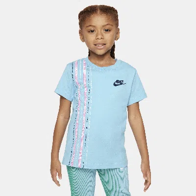 Nike Happy Camper Little Kids' Graphic T-shirt In Blue