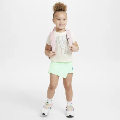 Nike Babies' Happy Camper Toddler Skort Set In Green