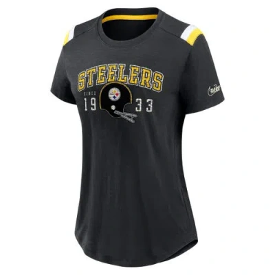 Nike Heather Black Pittsburgh Steelers Historic Slub Fashion T-shirt
