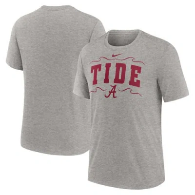 Nike Heather Gray Alabama Crimson Tide Campus Local Tri-blend T-shirt
