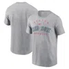 NIKE NIKE HEATHER GRAY BOSTON RED SOX HOME TEAM ATHLETIC ARCH T-SHIRT