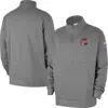 Nike Heather Gray Indiana Fever React Club Half-zip Pullover In Gray