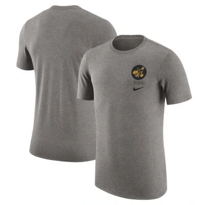 Nike Heather Gray Iowa Hawkeyes Retro Tri-blend T-shirt