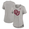 Nike Heather Gray Oklahoma Sooners Legacy Tri-blend T-shirt In Gray