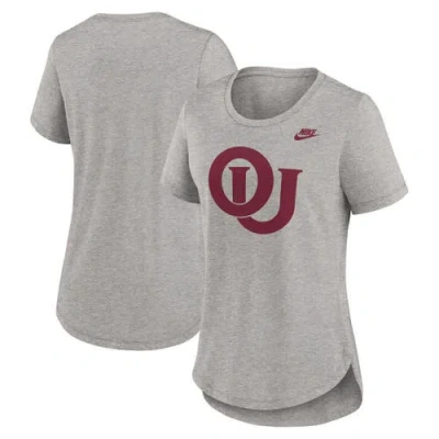 Nike Heather Gray Oklahoma Sooners Legacy Tri-blend T-shirt