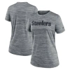 Nike Heather Gray Pittsburgh Steelers Velocity Performance T-shirt In Gray