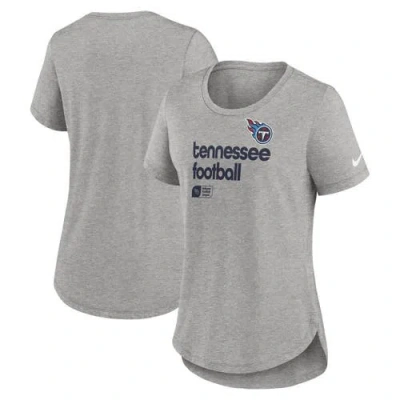 Nike Heather Gray Tennessee Titans Team Shout Out Tri-blend T-shirt