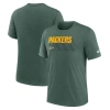 Nike Heather Green Green Bay Packers Long Pass Tri-blend T-shirt In Green