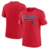 Nike Heather Red St. Louis Cardinals Cooperstown Collection Eras Tri-blend T-shirt In Red
