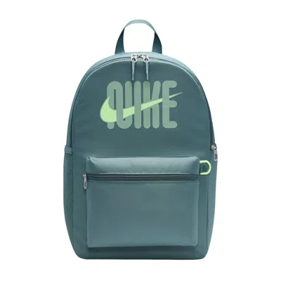 Pre-owned Nike Heritage 23l 2.0 Backpack 'mineral Slate/mineral Slate/steam' | Green | Men's Size Onesize