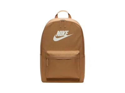 Pre-owned Nike Heritage 25l Backpack In Flax/white