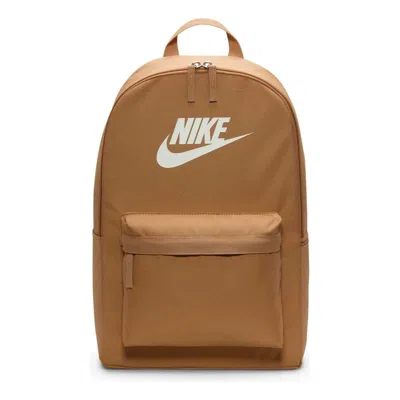 Nike Heritage Backpack 25l 'flax White' In Brown