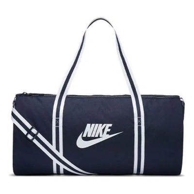 Nike Heritage Duffle Bag 'black' In Blue