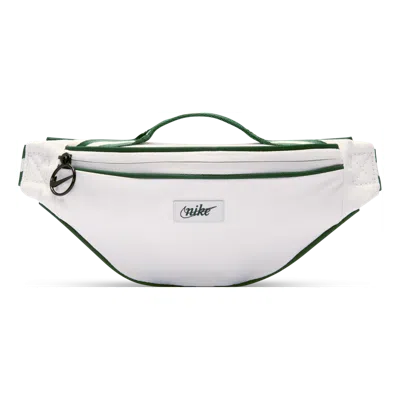 Nike Heritage Retro Waist Bag 'phantom Grey' In White