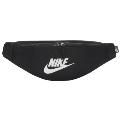 Nike Heritage Waistpack In Black/black/white