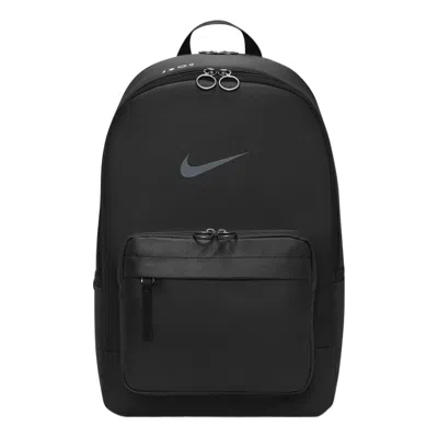 Nike Heritage Winterized Eugene Series Brand Logo Casual Solid Color Zipper Backpack Unisex Black /