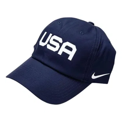 Nike Heritage86 Team Usa Cap 'navy' In Blue