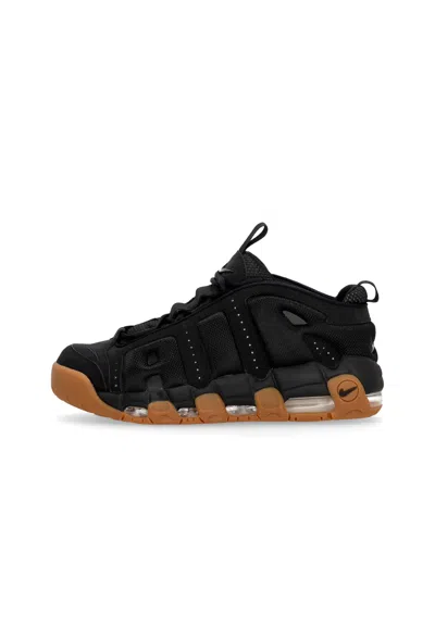Nike High Man Shoe Air More Uptempo Low Black/black/gum Med Brown