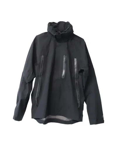 Nike High Neck Windbreaker In Black Polyester