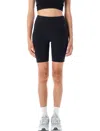 Nike High-rise Biker Shorts Dri-fit Technology In Black