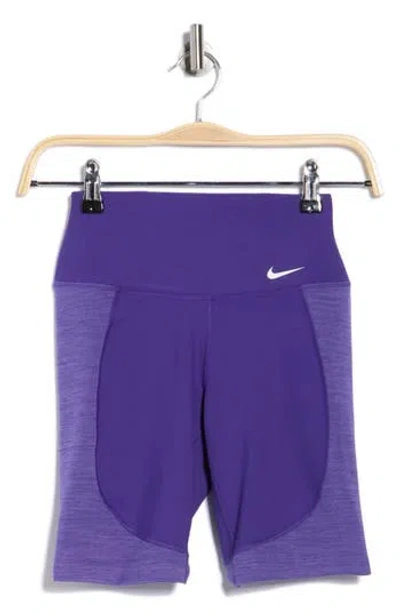 Nike High Waist Bike Shorts In Blue