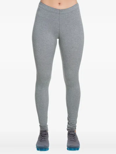 Nike High-waist Logo Leggings In Gray