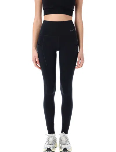 Nike Go High Waisted Cropped Leggings In Black
