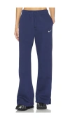Nike High Waisted Pant In Blue