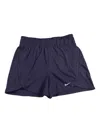 Nike High-waisted Training Shorts In Blue