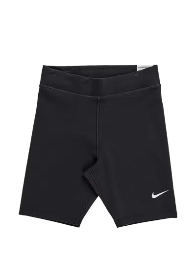 Nike High-waisted Biker Shorts In Black