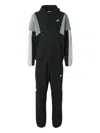Nike Hooded Colourblock Tracksuit In Black