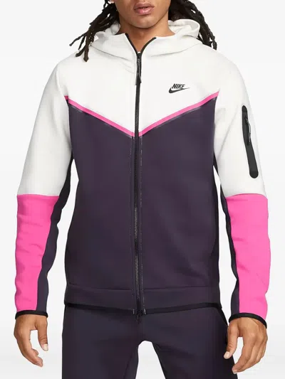 Nike Hooded Fleece Jacket In Purple