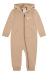 Nike Essentials Hooded Coverall Baby Coverall In Hemp