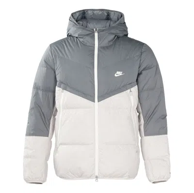 Nike Hooded Puffer Jacket 'grey White'
