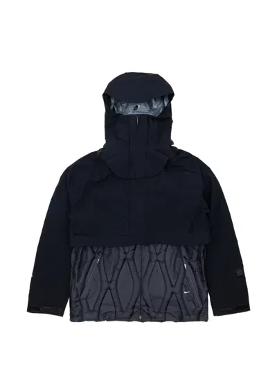 Nike Hooded Quilted Jacket In Blue
