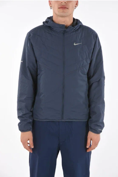 Nike Hooded Running Jacket In Blue