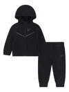 Nike Hooded Zip Tracksuit In Black
