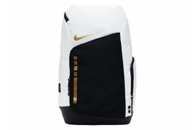 Pre-owned Nike Hoops Elite 32l Backpack White/gold/black