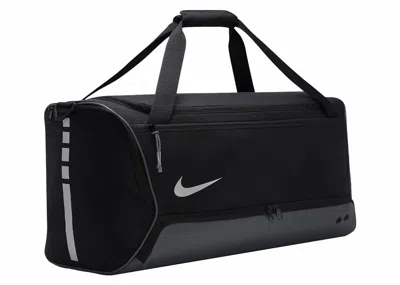 Pre-owned Nike Hoops Elite 57l Duffel Bag In Black/iron Grey/metallic Silver