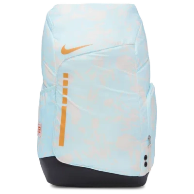Nike Hoops Elite Backpack In Black/glacier Blue/bright Mandarin