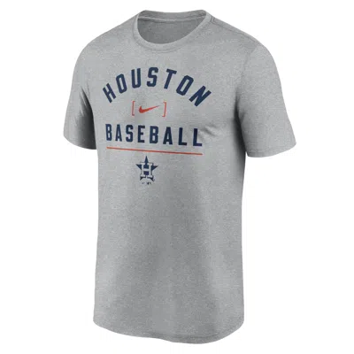 Nike Houston Astros Arch Baseball Stack  Men's Dri-fit Mlb T-shirt In Gray