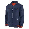 Nike Houston Astros Authentic Collection City Connect  Men's Mlb Full-zip Bomber Jacket In Blue