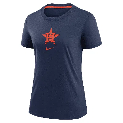 Nike Houston Astros Authentic Collection Early Work  Women's Mlb T-shirt In Blue
