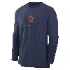 Nike Houston Astros Authentic Collection Player  Men's Dri-fit Mlb Pullover Jacket In Blue