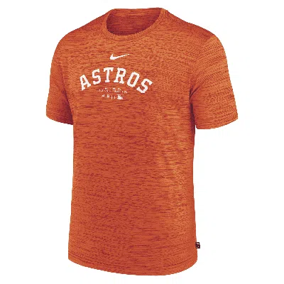 Nike Houston Astros Authentic Collection Practice Velocity  Men's Dri-fit Mlb T-shirt In Orange