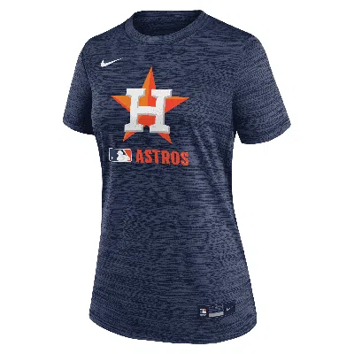 Nike Houston Astros Authentic Collection Velocity  Women's Dri-fit Mlb T-shirt In Blue