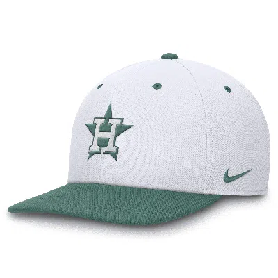 Nike Houston Astros Bicoastal 2-tone Pro  Unisex Dri-fit Mlb Adjustable Hat In White