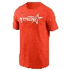 Nike Orange Houston Astros 2025 City Connect Wordmark Performance T-shirt In Orange