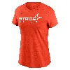 Nike Houston Astros City Connect Wordmark  Women's Mlb T-shirt In Orange