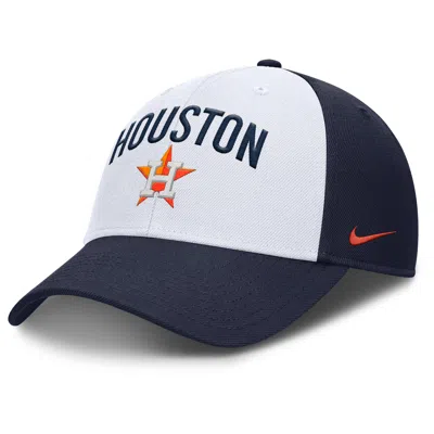 Nike Houston Astros Club  Men's Dri-fit Mlb Adjustable Hat In White